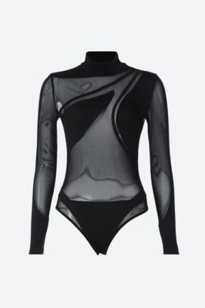 Style Core Aesthetics, New Style Trends - Baddie Sheer Mesh Bodysuit