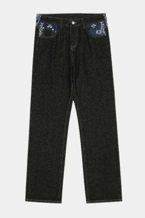 Style Core Aesthetics, New Style Trends - 'Bandanna' Jeans