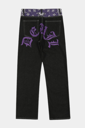 Style Core Aesthetics, New Style Trends - 'Bandanna' Jeans