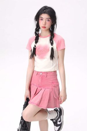 Style Core Aesthetics, New Style Trends - Barbie Cargo Mini Skirt