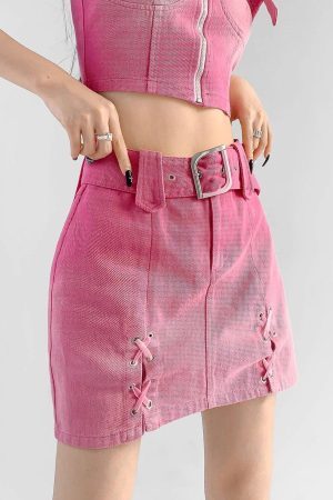 Style Core Aesthetics, New Style Trends - Barbie Mini Skirt & Top Two Piece Set