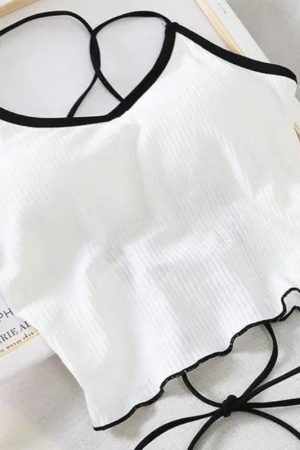 Style Core Aesthetics, New Style Trends - Basic Corduroy Backless Crop Top