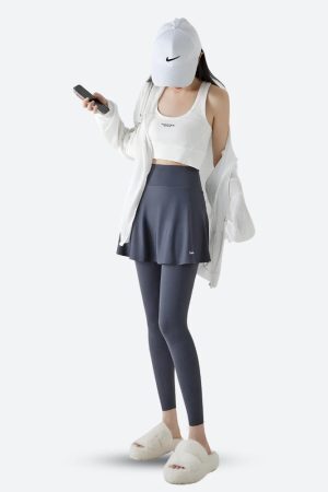 Style Core Aesthetics, New Style Trends - Basic Sport Leggings Mini Skirt