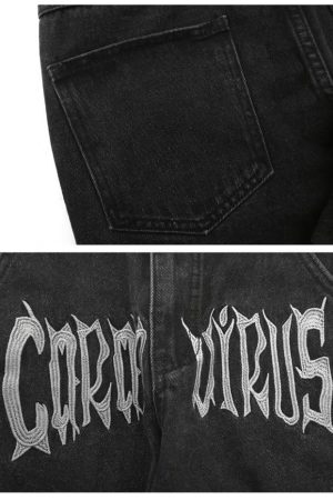 Style Core Aesthetics, New Style Trends - 'Bats' Jeans