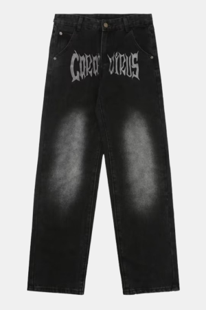 Style Core Aesthetics, New Style Trends - 'Bats' Jeans