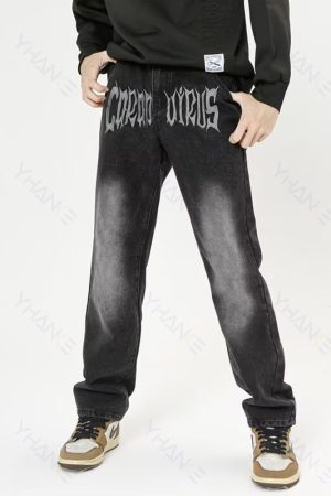 Style Core Aesthetics, New Style Trends - 'Bats' Jeans