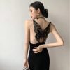Style Core Aesthetics, New Style Trends - Black Butterfly Back Midi Dress