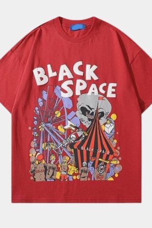 Style Core Aesthetics, New Style Trends - 'Black space' T shirt