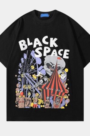 Style Core Aesthetics, New Style Trends - 'Black space' T shirt