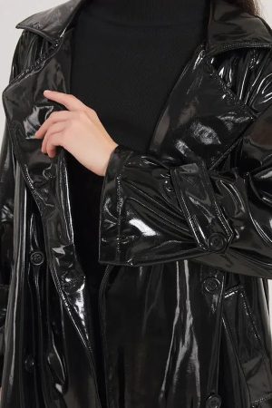 Style Core Aesthetics, New Style Trends - Black Trench Coat