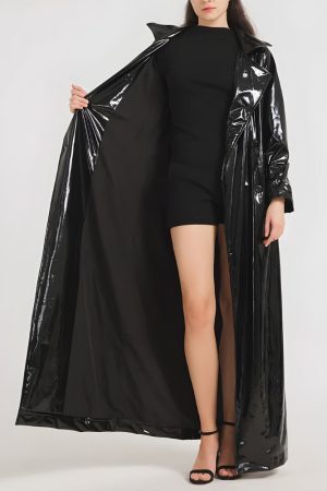 Style Core Aesthetics, New Style Trends - Black Trench Coat