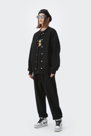 Style Core Aesthetics, New Style Trends - Blank Varsity Jacket