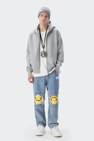 Style Core Aesthetics, New Style Trends - Blank Zip Hoodie