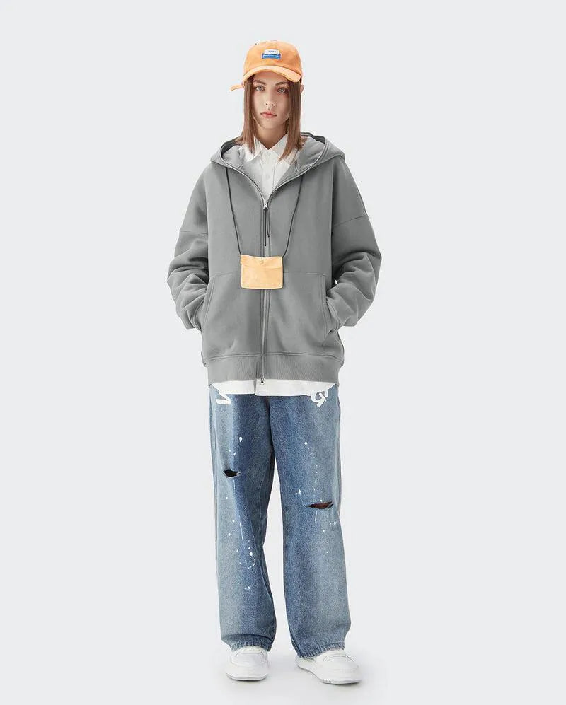 Style Core Aesthetics, New Style Trends - Blank Zip Hoodie Style Core Aesthetics, New Style Trends - Blank Zip Hoodie