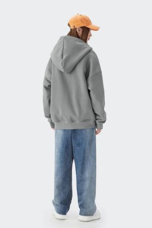 Style Core Aesthetics, New Style Trends - Blank Zip Hoodie