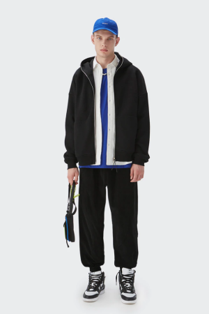 Style Core Aesthetics, New Style Trends - Blank Zip Hoodie