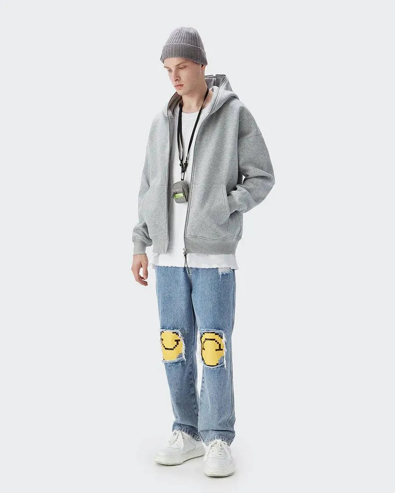 Style Core Aesthetics, New Style Trends - Blank Zip Hoodie Style Core Aesthetics, New Style Trends - Blank Zip Hoodie