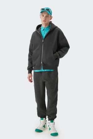 Style Core Aesthetics, New Style Trends - Blank Zip Hoodie