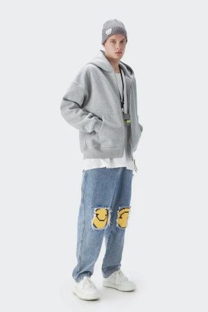 Style Core Aesthetics, New Style Trends - Blank Zip Hoodie