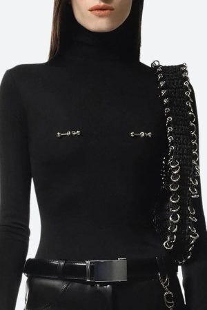 Style Core Aesthetics, New Style Trends - Bodycon Piercing Top