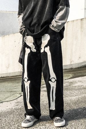 Style Core Aesthetics, New Style Trends - 'Bones' Jeans