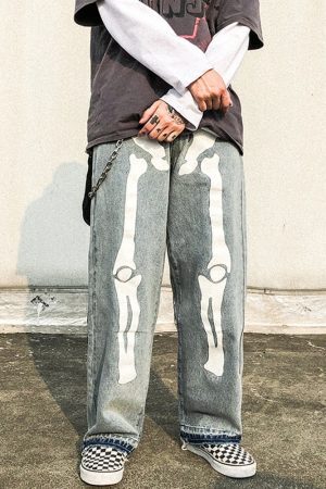 Style Core Aesthetics, New Style Trends - 'Bones' Jeans