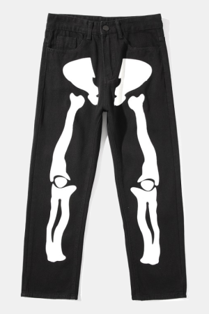 Style Core Aesthetics, New Style Trends - 'Bones' Jeans