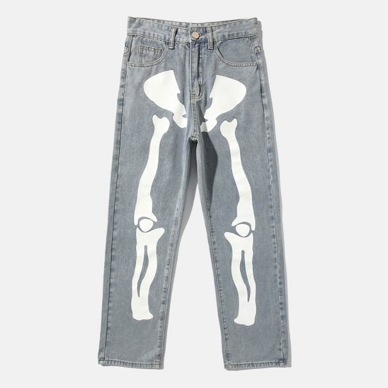Style Core Aesthetics, New Style Trends - 'Bones' Jeans