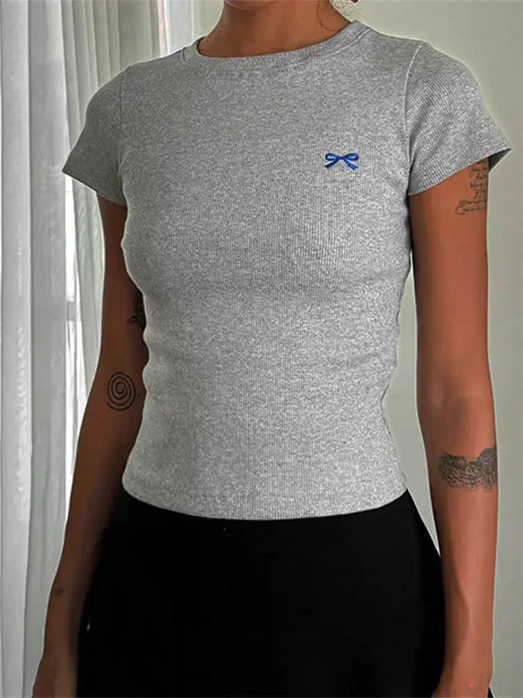 Style Core Aesthetics, New Style Trends - Bow Basic Tee Style Core Aesthetics, New Style Trends - Bow Basic Tee
