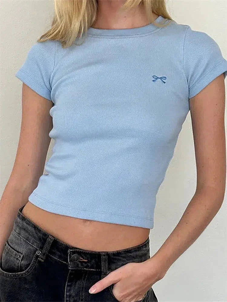Style Core Aesthetics, New Style Trends - Bow Basic Tee Style Core Aesthetics, New Style Trends - Bow Basic Tee