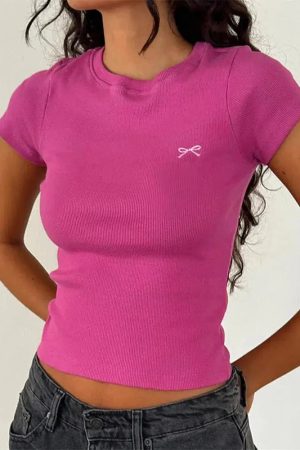 Style Core Aesthetics, New Style Trends - Bow Basic Tee