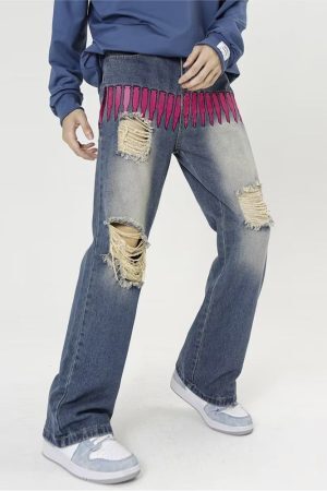 Style Core Aesthetics, New Style Trends - 'Bullets' Jeans