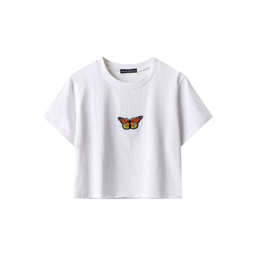 Style Core Aesthetics, New Style Trends - Butterfly Cropped Tee