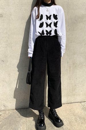 Style Core Aesthetics, New Style Trends - Butterfly Long Sleeve Tee