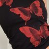 Style Core Aesthetics, New Style Trends - Butterfly Print Crop Tank Top