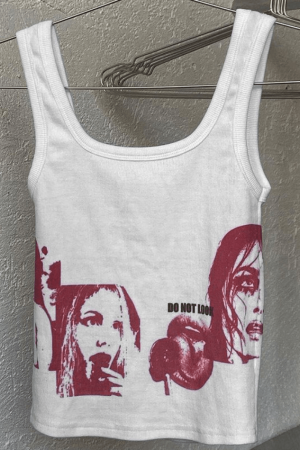 Style Core Aesthetics, New Style Trends - Button Front Ribbed Cropped Tank Top