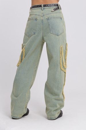 Style Core Aesthetics, New Style Trends - 'Cactus' Jeans