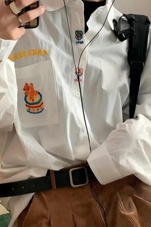 Style Core Aesthetics, New Style Trends - Cake Bear Embroidered Shirt