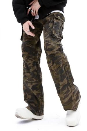 Style Core Aesthetics, New Style Trends - 'Camo' Jeans