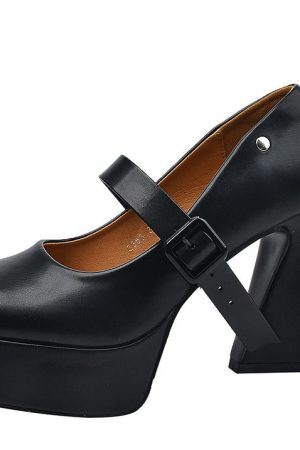 Style Core Aesthetics, New Style Trends - Campus Queen Platform Mary Janes