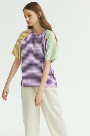 Style Core Aesthetics, New Style Trends - Candy Stripes Tee