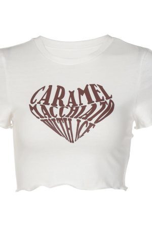 Style Core Aesthetics, New Style Trends - Caramel Macchiato Crop Top