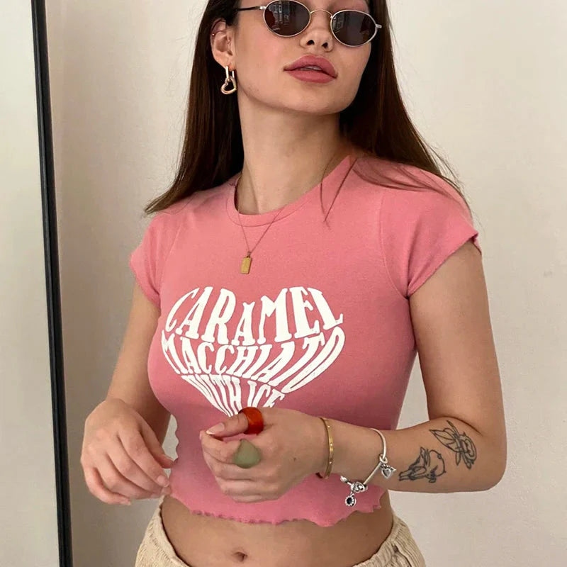 Style Core Aesthetics, New Style Trends - Caramel Macchiato with Ice Tee Style Core Aesthetics, New Style Trends - Caramel Macchiato with Ice Tee