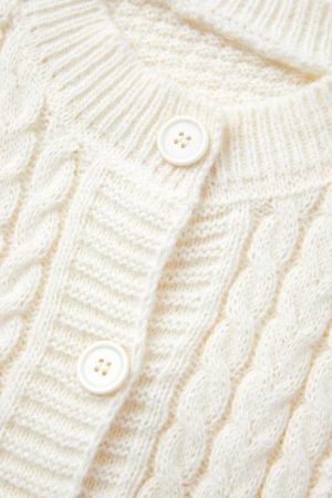 Style Core Aesthetics, New Style Trends - Cardigan à décor de tricot au crochet de raisin