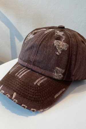 Style Core Aesthetics, New Style Trends - Casquette de baseball vintage délavée