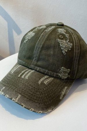 Style Core Aesthetics, New Style Trends - Casquette de baseball vintage délavée