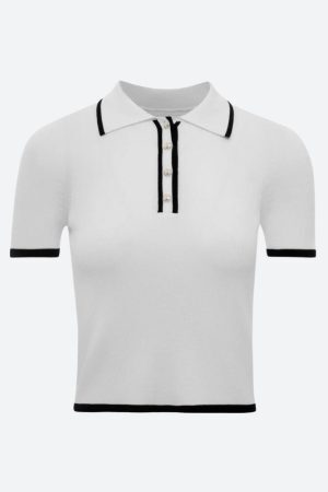 Style Core Aesthetics, New Style Trends - Casual Contrast Corduroy Top