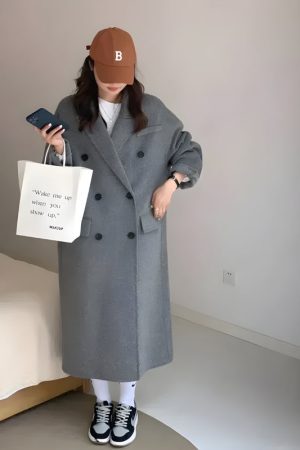 Style Core Aesthetics, New Style Trends - Casual Double Breasted Long Coat