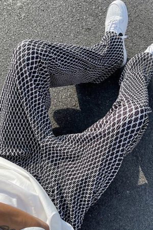 Style Core Aesthetics, New Style Trends - Casual Plaid Ice Silk Pants