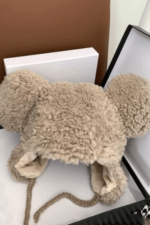 Style Core Aesthetics, New Style Trends - Chapeau chaud de trappeur Fuzzy Bear